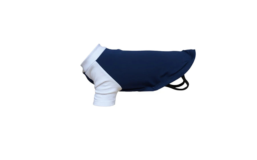 Navy and White